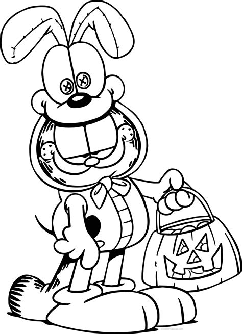 Prepare for halloween with ideas from howstuffworks. Halloween Garfield Coloring Page | Wecoloringpage.com