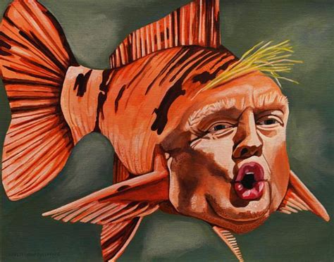 She joined clearbridge in 2015 and has 8 years of investment industry experience. Fish Face Anti-Trump Original Painting 14x11 inches Small ...