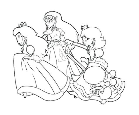 Today we are using our copic markers on this coloring book page featuring princess peach , princess daisy and rosalina from super mario bros. Princess Rosalina Coloring Pages at GetColorings.com | Free printable colorings pages to print ...