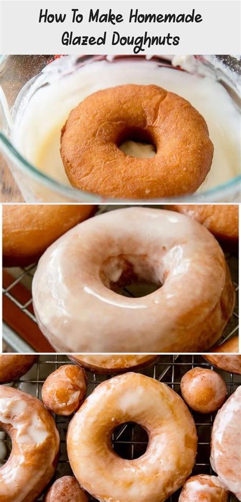 Prepare 1 or 2 large baking trays by covering in cling film & greasing with oil. How To Make Homemade Glazed Doughnuts | Glazed doughnuts, Donut recipes, How to make homemade