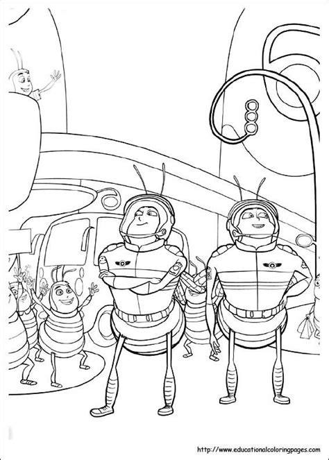 View all bee movie coloring pages. Pin by Clara Cretu on Line Art (Colouring Book) | Bee ...