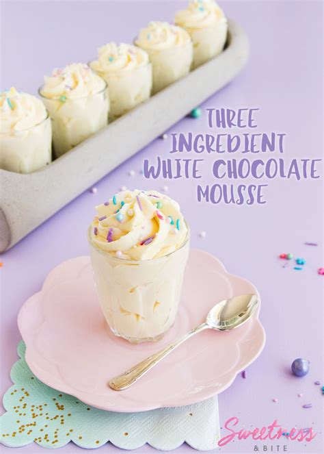 Add cocoa and chocolate syrup to gelatin mixture, stirring with a whisk until smooth. Easy White Chocolate Mousse ~ Sweetness & Bite ~ Three ...