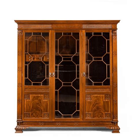 Mahogany single door glass display cabinet. Early 20th Century Mahogany Gun / Display Cabinet For Sale ...