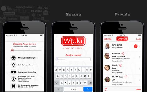 An encrypted messaging app has something more important than cool widgets and a gigantic library of emojis: Wickr - Private Messaging App