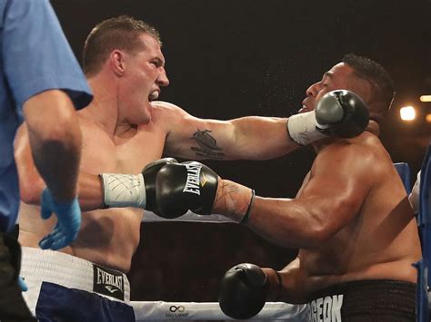 Hall vs gallen is the main event of the evening. Barry Hall v Paul Gallen boxing Code War: two-minute ...