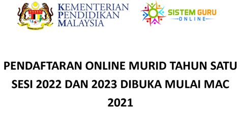 Pengumuman resmi cpns 2021 akan segera dirilis. Cara Pendaftaran Online Murid Tahun 1 Untuk Tahun 2022 Dan ...