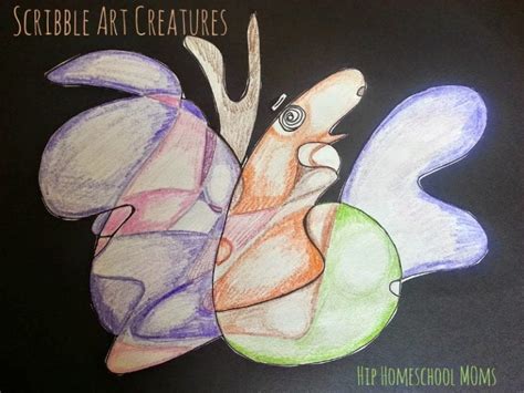 Morning scribbles #347 | chris ryniak on patreon. Scribble Art Monsters | Hip Homeschool Moms