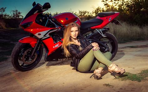 Girls on bike (motorcycle) girls biker. HD Wallpapers Motorcycles and Girls (70+ images)