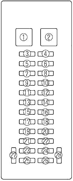 Remove it by pulling it straight out. Mazda MPV (1999-2006) Fuse Diagram • FuseCheck.com