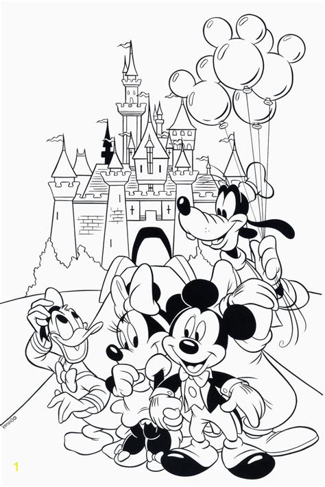 Children can also find coloring pages of castles from famous cartoons and films: Disney Animal Kingdom Coloring Pages | divyajanani.org