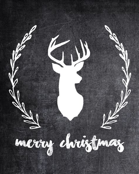 Many thematic printable papers this christmas that could be a lovely way to boost the creativity of your kids! Merry Christmas Chalkboard Art ⋆ Real Housemoms