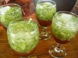 Cara membuat es buah melon campur cincau sirup kelapa muda bahan : Kelompok Wanita Tani "DAHLIA"