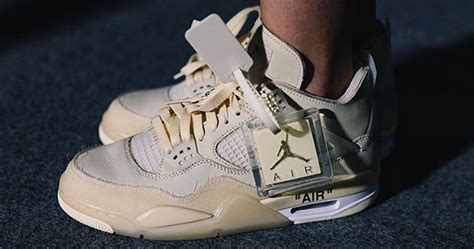 We are sourcing air jordans for this landmark catalogue. On-Foot: Off-White x Air Jordan 4 'Cream' - Sneaker Freaker