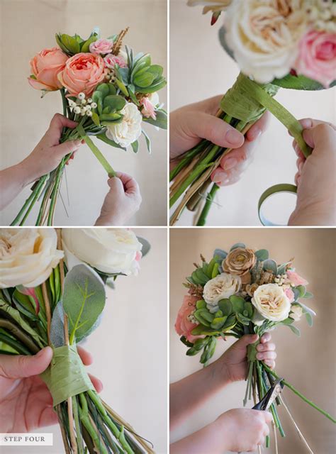 The outcome is amazing and will definitely add that extra special touch to any bride! How To Make A Fake Flower Bridal Bouquet