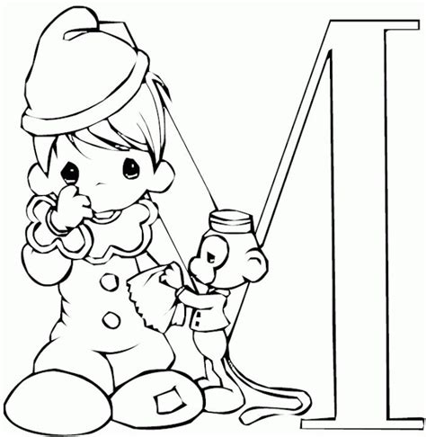 Precious moments alphabet coloring pages Precious Moments Alphabet Coloring Pages 27682 ...