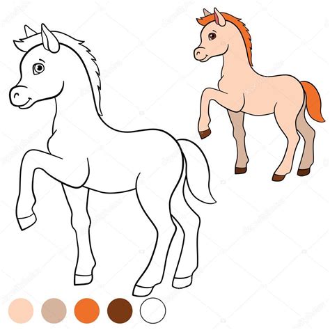 Dan is het wel fijn om allereerst te werken met een paarden kleurplaat. Kleurplaat. Kleur me: paard. Kleine schattige veulen ...