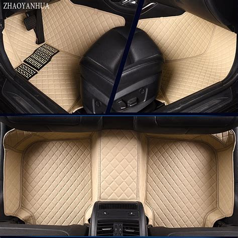 Cut the rug to shape. ZHAOYANHUA car floor mats made for Toyota Hilux 5D full ...