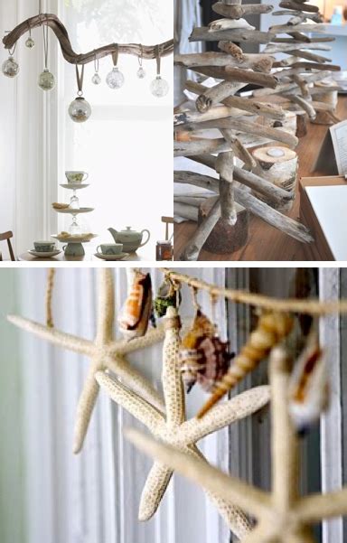 Beach christmas decorations | luxury interior design journal pinterest christmas decorating ideas for home. natural modern interiors: Coastal Christmas Decorating Ideas