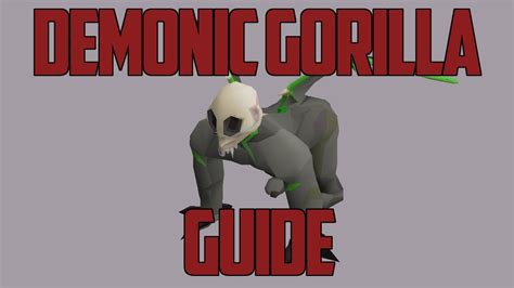 The tactics listed in a simple picture thank you boedism for this method! Runescape 2007 - Demonic Gorillas Guide - YouTube