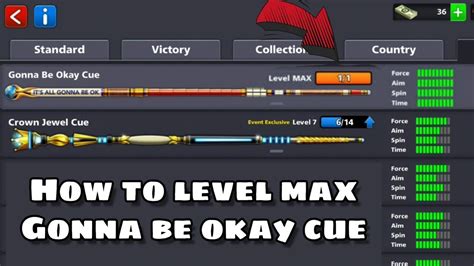 With this cheat you have a function where you can choose every cue you want. HOW TO UPGRADE GONNA BE OKAY CUE || LEVEL MAX || 8 BALL ...
