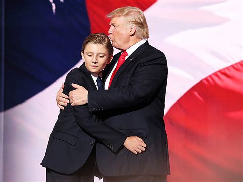 This way, he is closer in. Lookalike Barron Trump Yawns His Way Through Father Donald ...