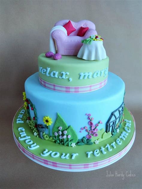 Our family seems to grow and grow out here, but nobody. Mary's Retirement Cake - cake by Julia Hardy - CakesDecor