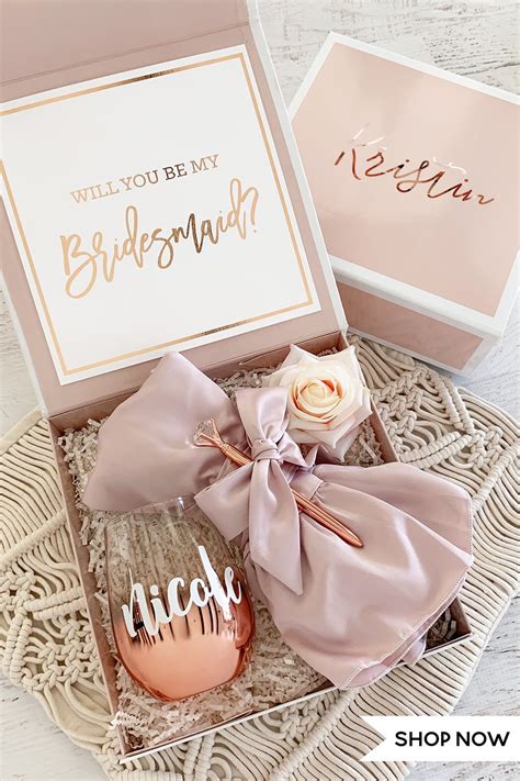 About 49% of these are paper boxes. Pink Bridesmaid Gift Boxes in 2020 (With images) | Gifts ...