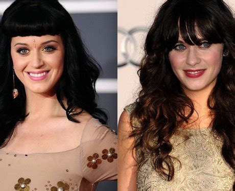 I have to admit something, zooey, perry started around the 7:35 mark. Katy Perry And Zooey Deschanel - Celebrity Lookalikes ...