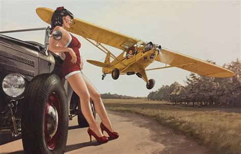 These are images i've found publicly accessible while browsing the internet, unless otherwise stated. Wallpaper road, girl, figure, hot rod, pin-up, fly by, Piper Cub images for desktop, section ...