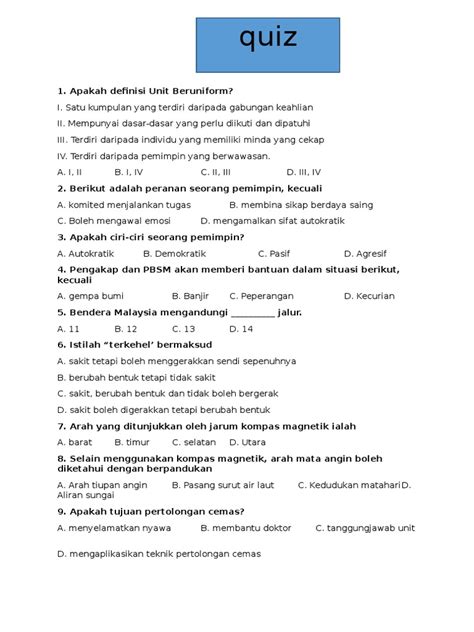 Morphemes are the smallest linguistic unit of a language with semantic meaning. Kuiz Unit Beruniform