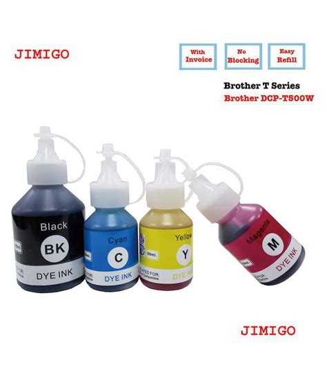 Brother dcp t500w now has a special edition for these windows versions: JIMIGO FOR BROTHER MFC-T810 Multicolor Pack of 4 Ink bottle for REFILL INK brother DCP T300 ,DCP ...