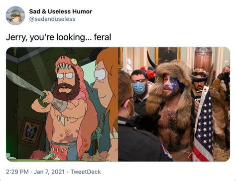 Acting capitol police chief yogananda pittman says that the suspect rammed his vehicle into two officers and hit the. The Funniest Reactions To Capitol Riot