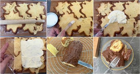 Il tronchetto dolce di natale, un rotolo di pasta biscotto al cacao farcito con una golosa crema all'arancia e ricoperto con una. TRONCHETTO DI PANDORO con nutella e mascarpone