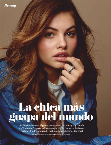 And this was not the first model . THYLANE BLONDEAU in Cosmopolitan Magazine, Spain November ...