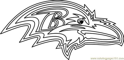 Baltimore coloring book project vol. Baltimore Ravens Logo Coloring Page - Free NFL Coloring ...