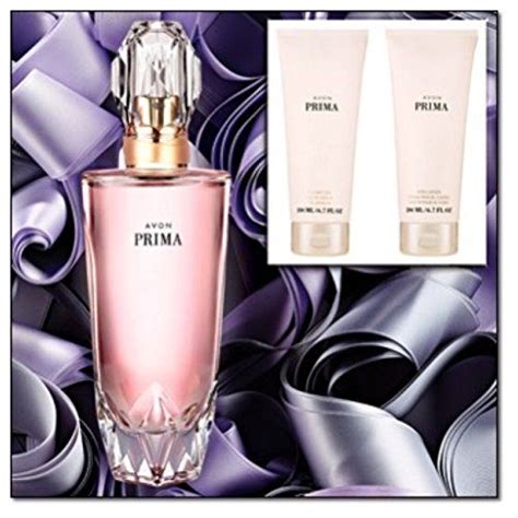Avon Prima 3 pcs Perfume, lotion and shower gel Gift Set ... https://www.amazon.com/dp ...