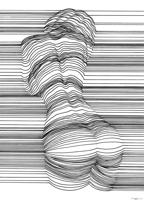 1600 x 1689 jpeg 67 кб. Sensual 3D Line Art by Nester Formentera | Scene360