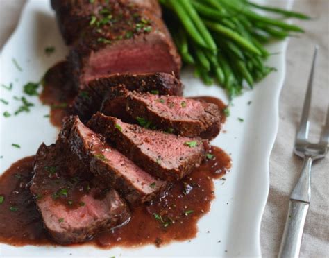 When properly cooked until the surface is seared to a glistening mahogany and the center is tender and running with beefy juices, it is one of as a finishing touch, serve the meat with a pungent, creamy horseradish sauce that is shockingly easy to prepare. Roast Beef Tenderloin with Red Wine Sauce - Once Upon a Chef