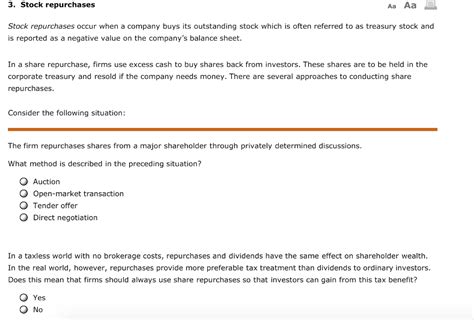 You can also use credit card to invest in ripple. Solved: 3. Stock Repurchases Stock Repurchases Occur When ...