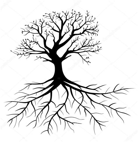 Maybe you would like to learn more about one of these? Árbol con raíces — Vector de stock #79394030 — Depositphotos