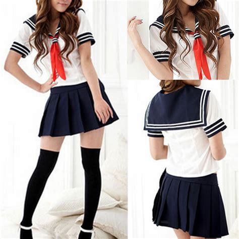 Character costumes hatsune miku cartoon characters animation cosplay anime twitter pretty role play outfits. Fashion Japanese School Girl Students Sailor Uniform Sexy ...