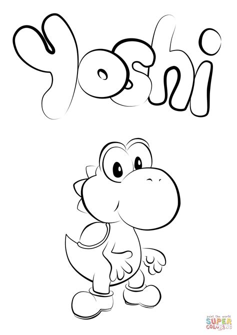 Free download 38 best quality mario bros yoshi coloring pages at getdrawings. Coloring Ideas : Baby Yoshi Coloring Page Free Printable ...