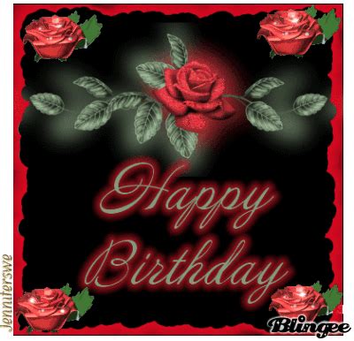 Share the best gifs now >>>. Happy birthday roses Picture #94513833 | Blingee.com