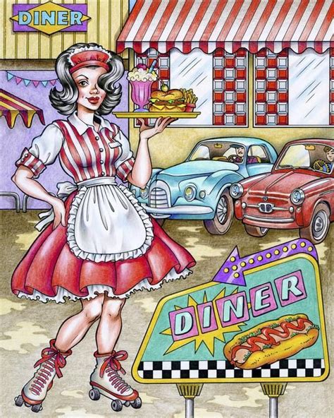 Sock hops were usually held in cold weather when boredom set in, although there were other. Fashionable 50s: The 1950s Coloring Book!- Fashion ...