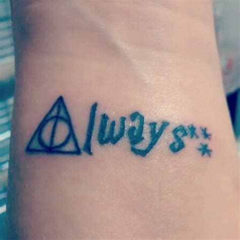 Maybe you would like to learn more about one of these? Harry Potter hp always deathly hallows reliquias da morte tattoo tatuagem Artist: Carina Roma ...