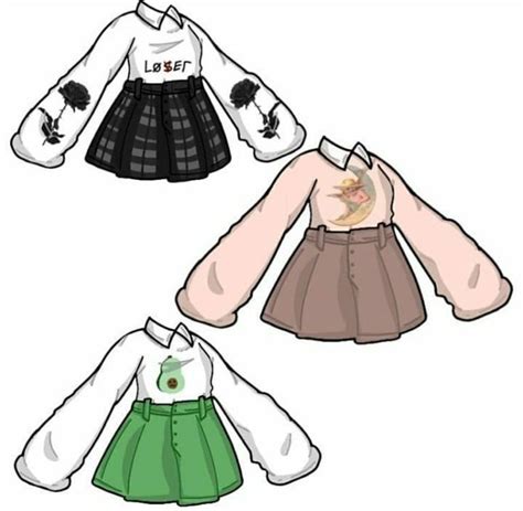 Whenever you draw a person, whether it be a manga or anime character, you will also have to draw their clothes. Pin by bchemiqn_ on Gacha Clothes | Drawing anime clothes ...