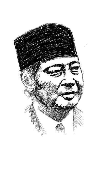 Jual sketsa wajah gambar hitam putih ukuran 3r 10r 12r sumber : Sketsa Gambar Soekarno Hitam Putih - Galeri Kata