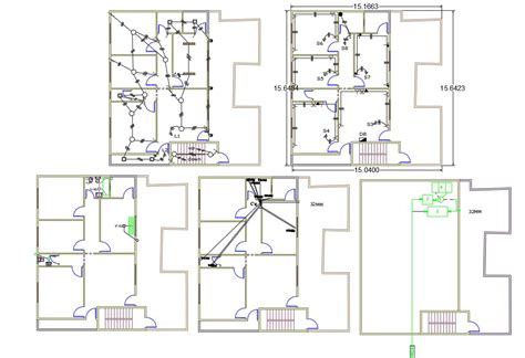 Plumbing, fire sprinkler, and architectural plans are to be certified by the appropriate stamper of plan submittals must include the location and calculated volume of the interceptor, cbu interceptor. Architecture House Wiring And Plumbing Layout Plan - Cadbull
