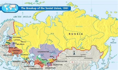 Er ligt sneeuw van begin december tot april en op veel plaatsen is de grond zeven maanden per jaar bevroren. Rusland USSR kaart SOVJET - unie op de kaart (Oost-Europa ...