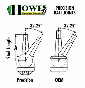 Find New Howe 1970 1994 Chevy Car Precision Upper Ball Joint Moog
